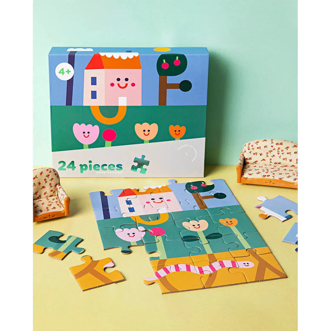 Under the Garden 24 Piece Kids Jigsaw Puzzle - Fun & Educational Puzzle for Ages 4+ - The Missing Piece Company