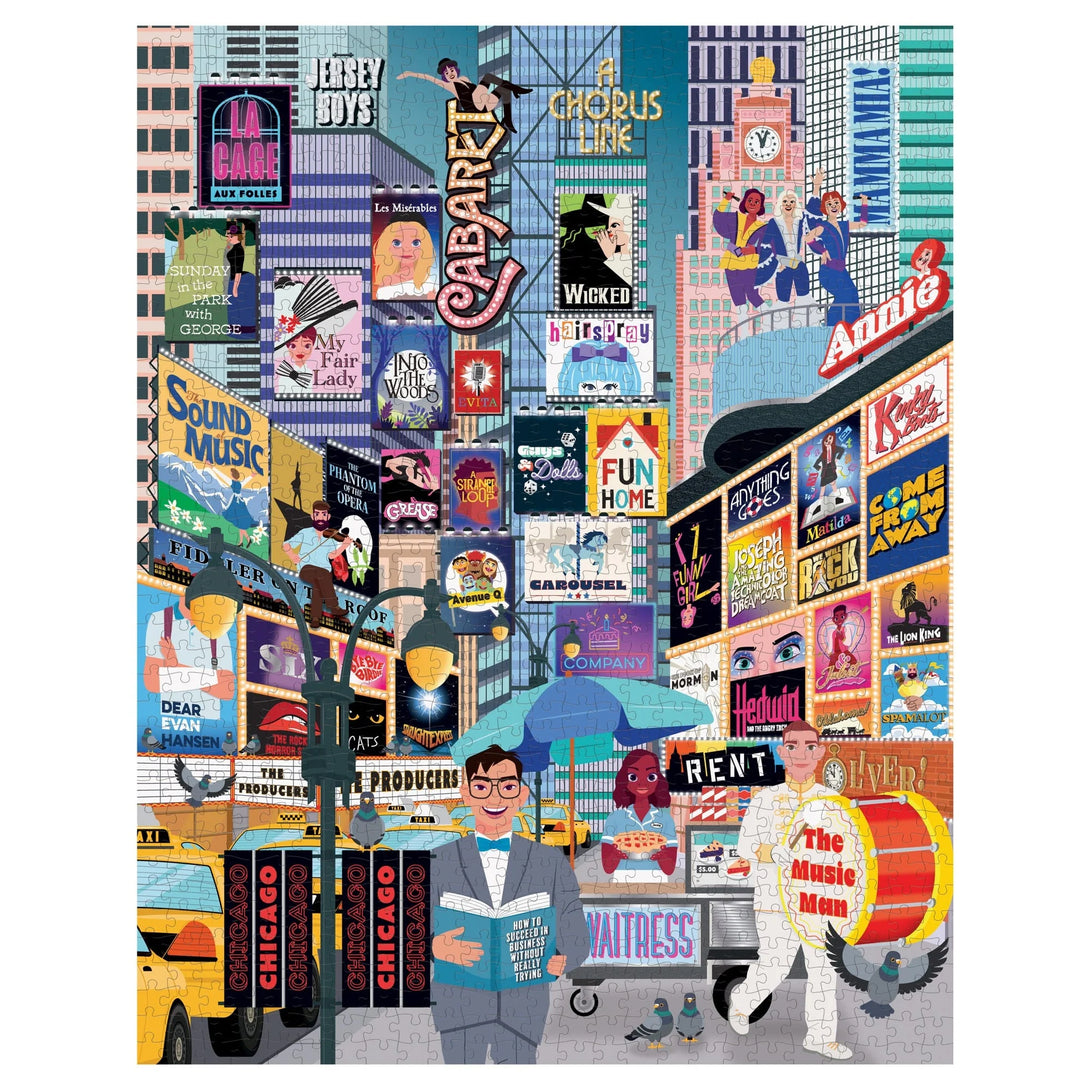 50 Must-See Musicals Bucket List 1000-Piece Puzzle - The Missing Piece Company