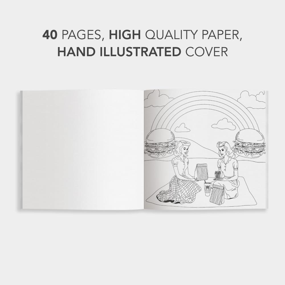 Whataworld: A Whataburger Adult Coloring Book Featuring Frameable Wall Art - The Missing Piece Company