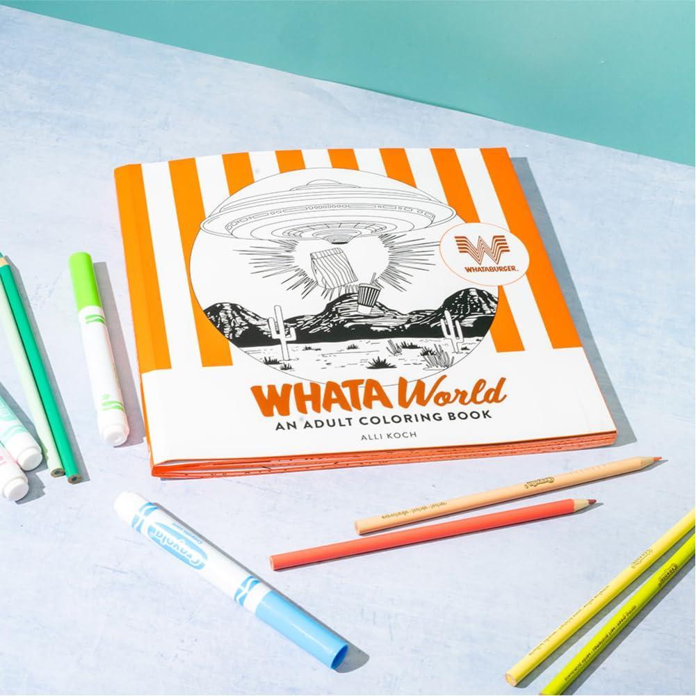 Whataworld: A Whataburger Adult Coloring Book Featuring Frameable Wall Art - The Missing Piece Company