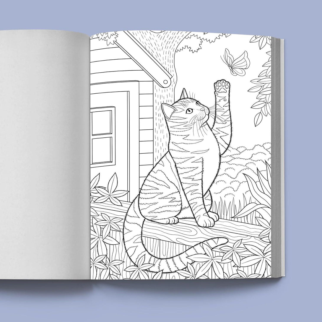 Stress Relief Cat Coloring Book: Calming and Adorable Designs for Adults - The Missing Piece Company
