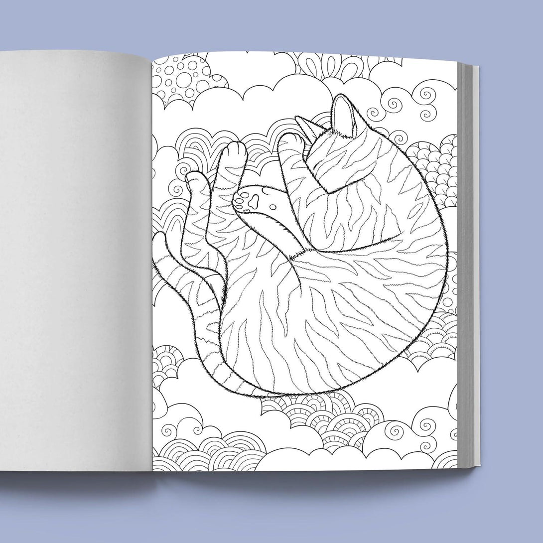 Stress Relief Cat Coloring Book: Calming and Adorable Designs for Adults - The Missing Piece Company