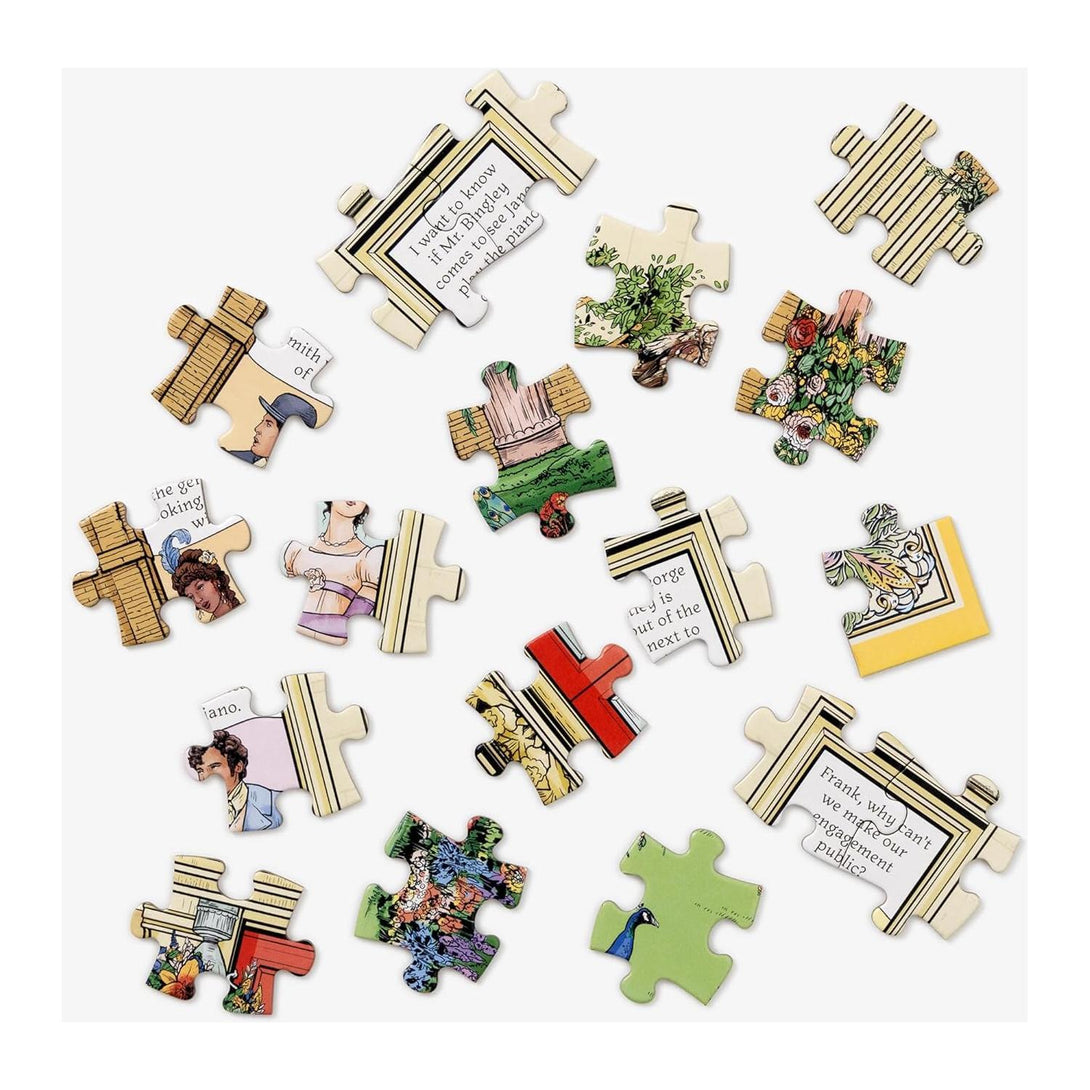 World of Jane Austen: A Conversation Puzzle: 500-Piece Puzzle: Jigsaw Puzzle for Adults - The Missing Piece Company