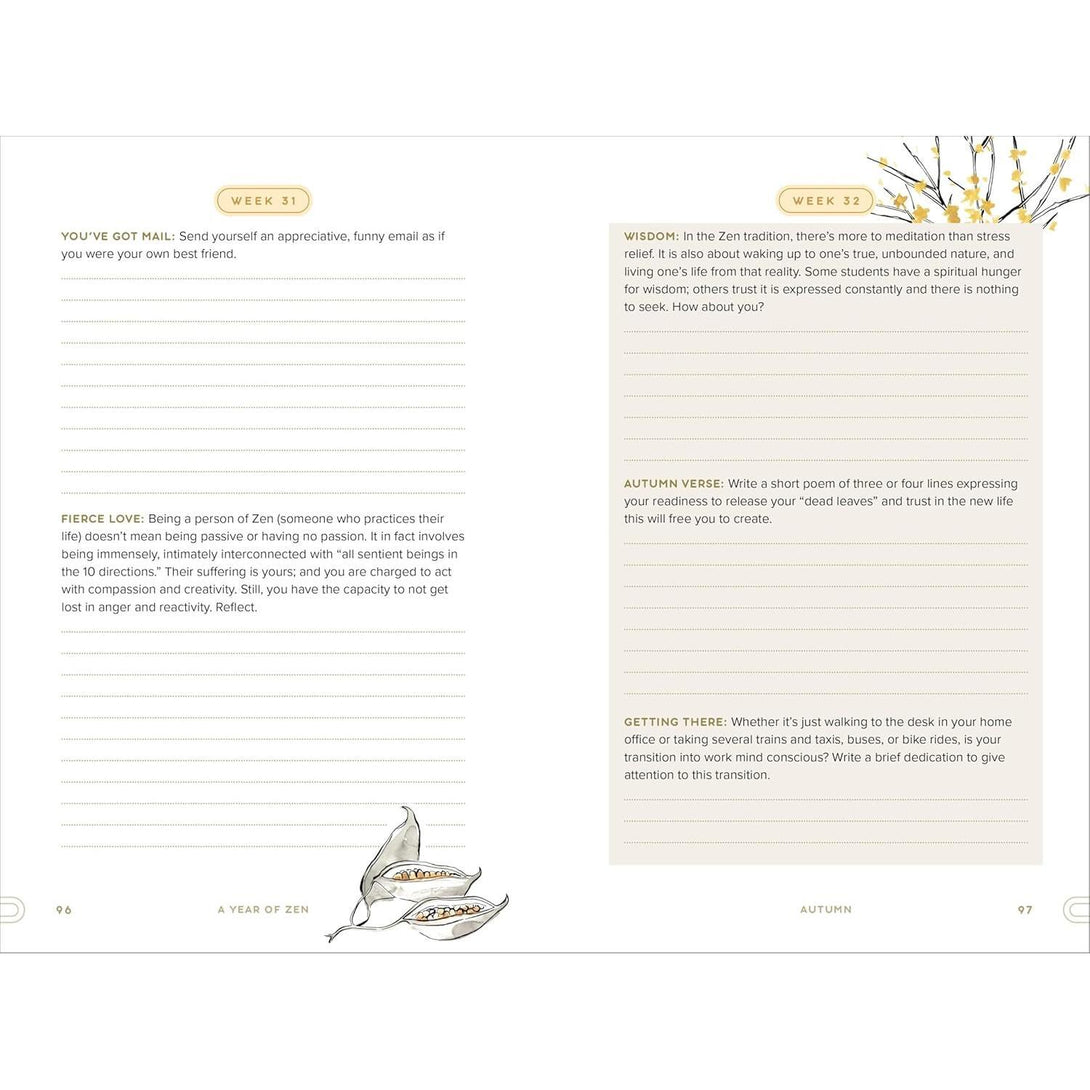 Year of Zen: A 52-Week Guided Journal - The Missing Piece Company