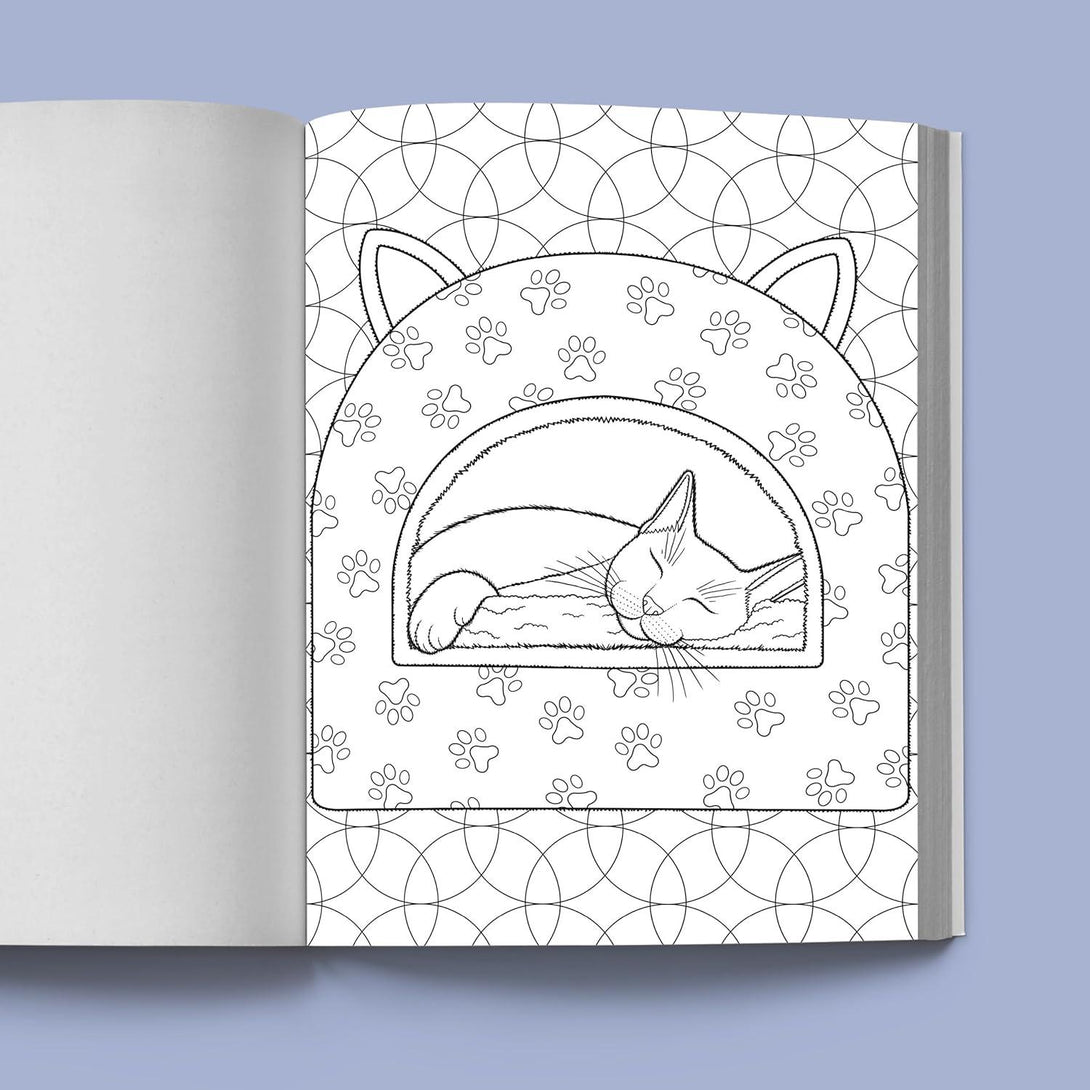 Stress Relief Cat Coloring Book: Calming and Adorable Designs for Adults - The Missing Piece Company
