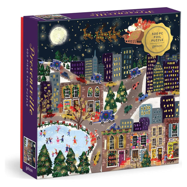 Joy Laforme Presentville 500 Piece Foil Puzzle - The Missing Piece Company