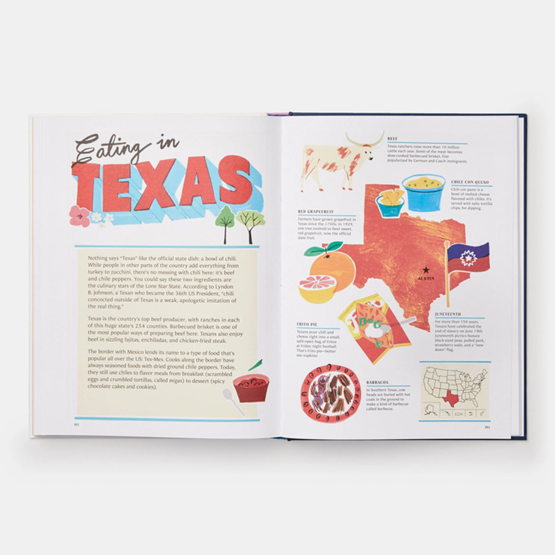 United Tastes of America: An Atlas of Food Facts & Recipes from Every State! - The Missing Piece Company
