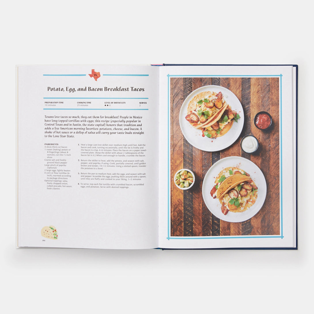 United Tastes of America: An Atlas of Food Facts & Recipes from Every State! - The Missing Piece Company