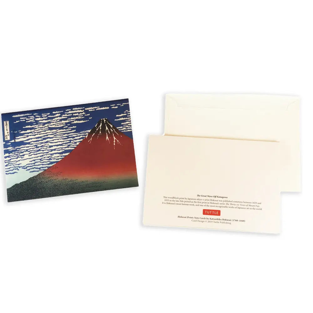 Hokusai Prints Note Cards: 12 Blank Note Cards & Envelopes (6 X 4 Inch Cards in a Box) - The Missing Piece Company