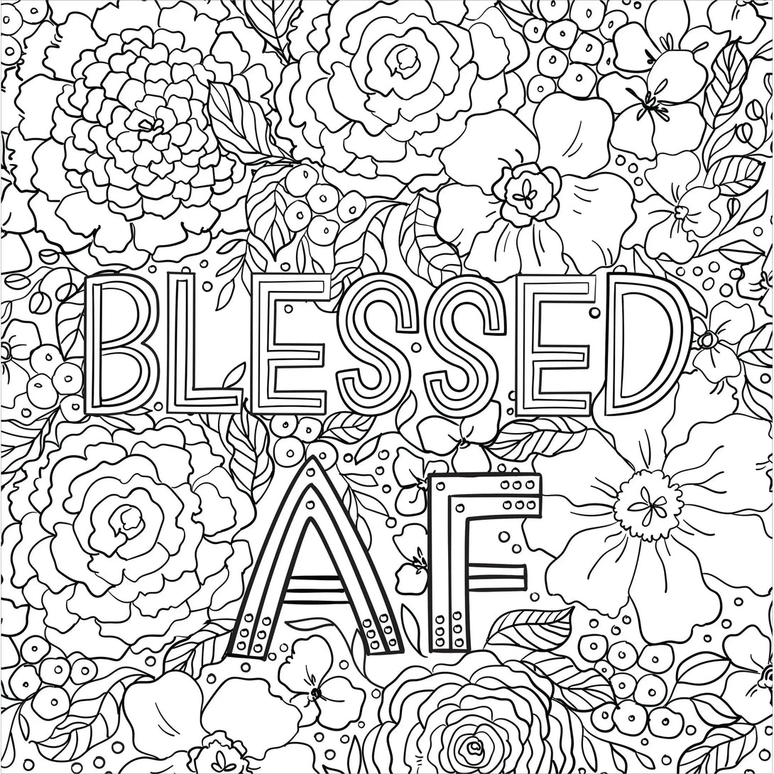 Inner F*cking Peace Adult Coloring Book (31 Stress-Relieving Designs) - The Missing Piece Company