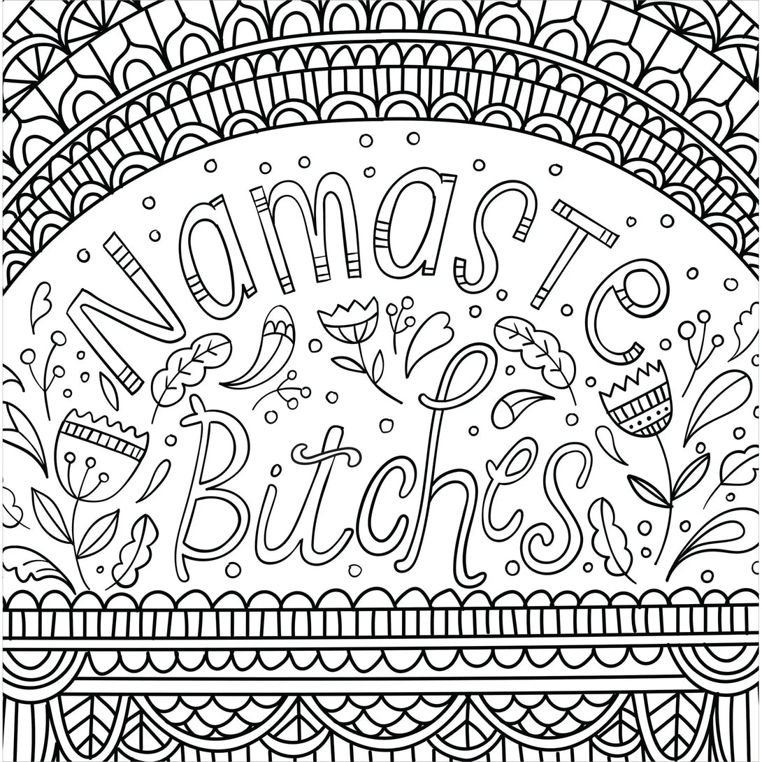 Inner F*cking Peace Adult Coloring Book (31 Stress-Relieving Designs) - The Missing Piece Company