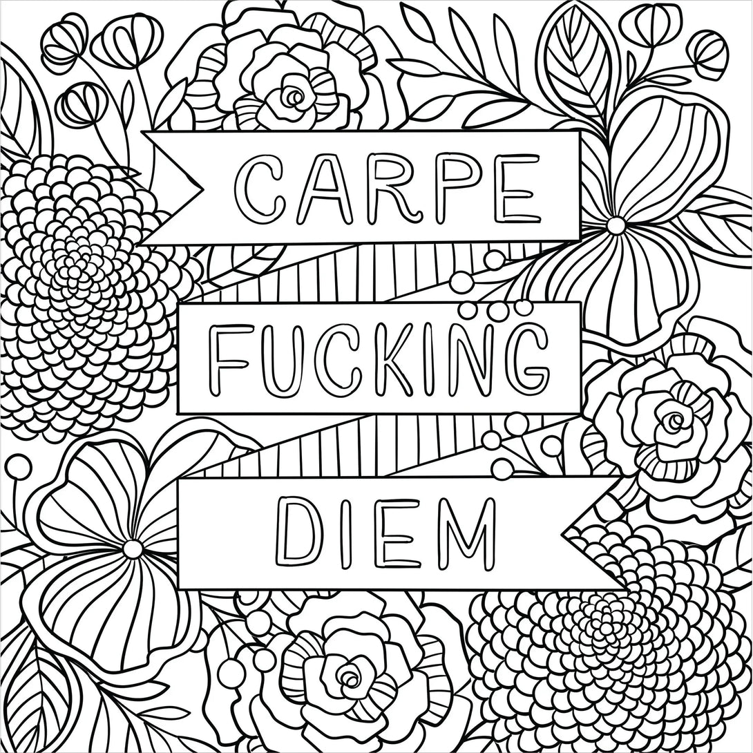 Inner F*cking Peace Adult Coloring Book (31 Stress-Relieving Designs) - The Missing Piece Company