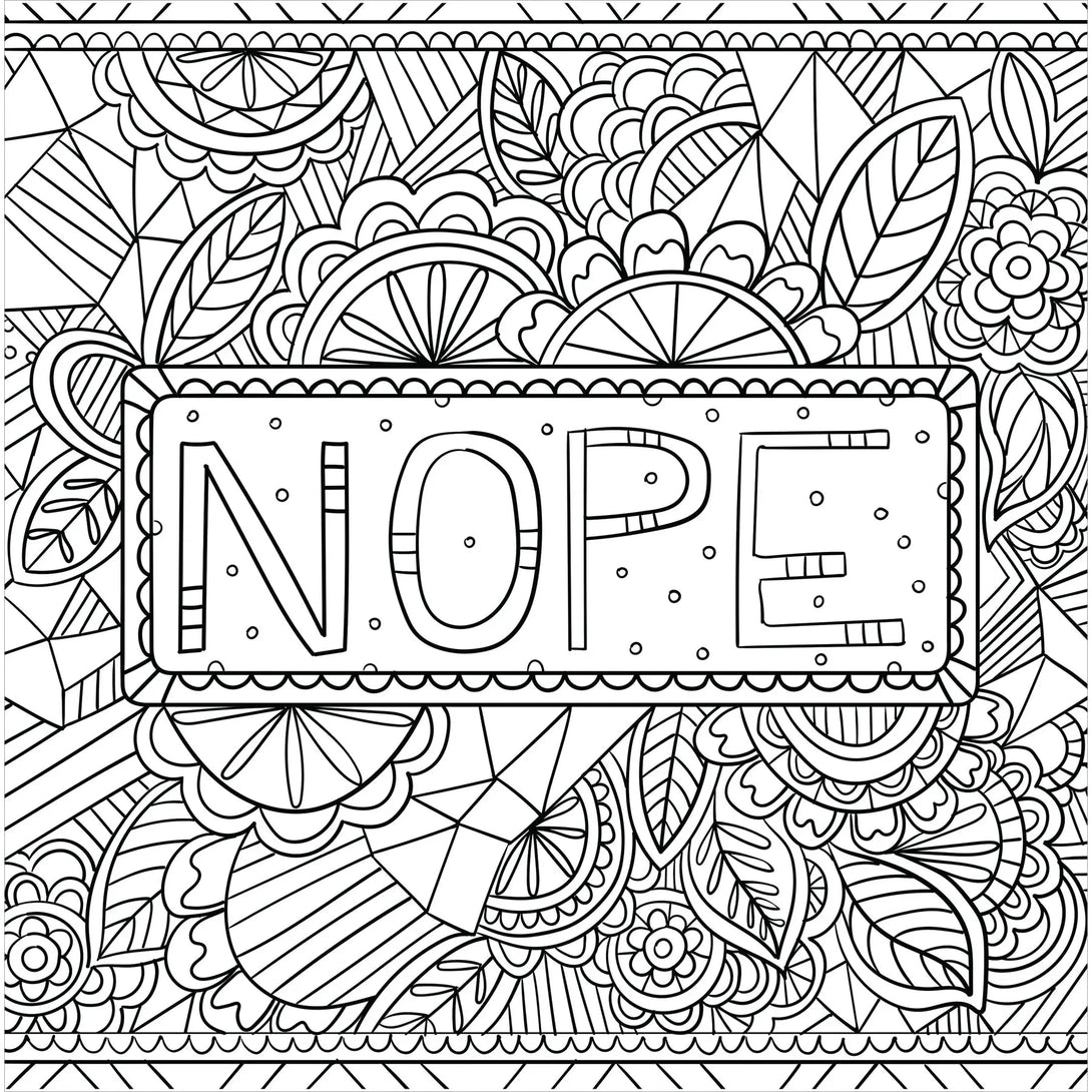 Inner F*cking Peace Adult Coloring Book (31 Stress-Relieving Designs) - The Missing Piece Company