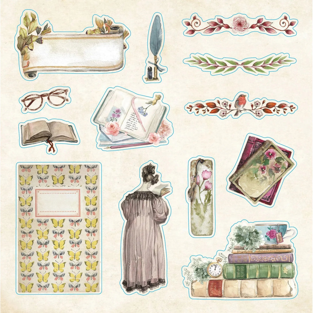 Bibliophilia Ephemera Sticker Book (Over 780 Stickers) - The Missing Piece Company