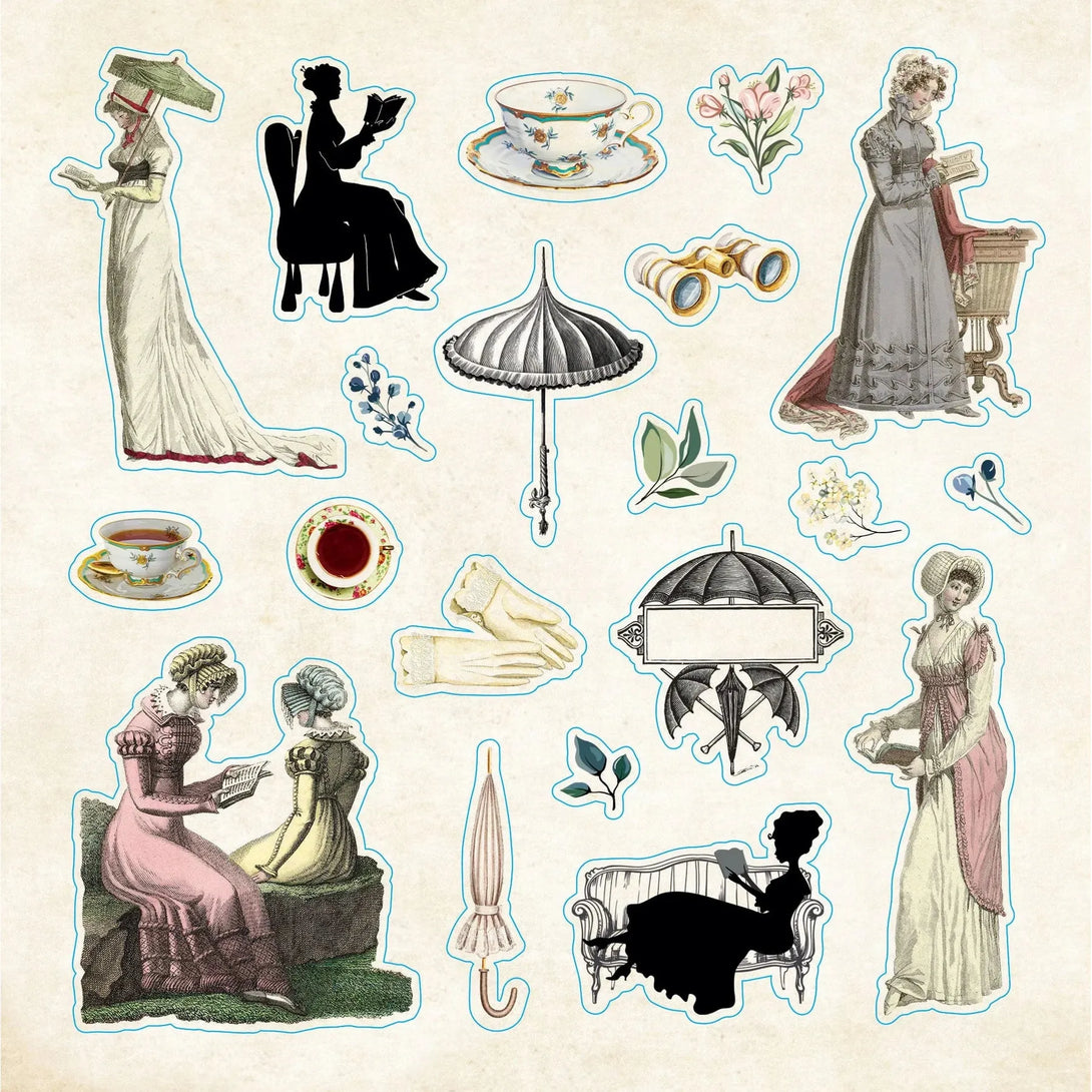 Bibliophilia Ephemera Sticker Book (Over 780 Stickers) - The Missing Piece Company