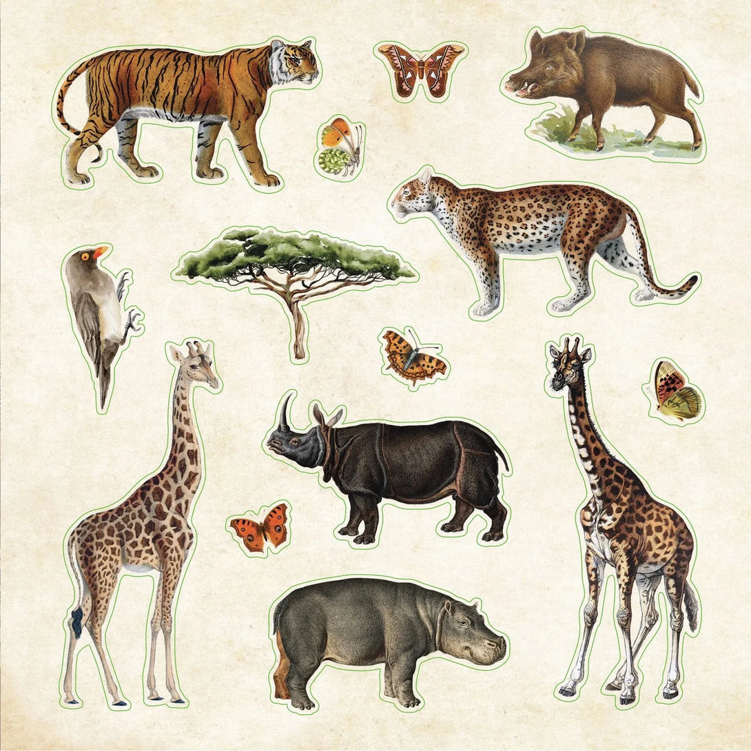 Zoological Ephemera Sticker Book (Over 680 Stickers!) - The Missing Piece Company