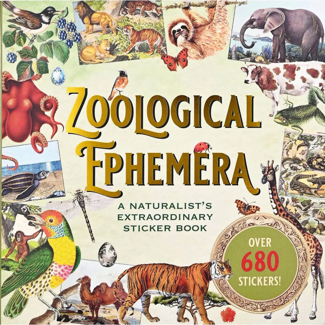 Zoological Ephemera Sticker Book (Over 680 Stickers!) - The Missing Piece Company