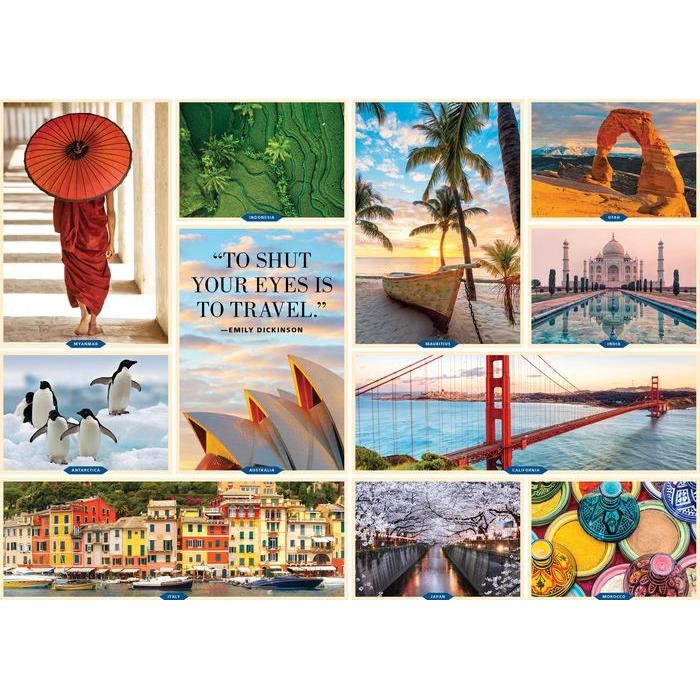 1,000 Places to See Before You Die 1,000-Piece Puzzle: For Adults Travel Gift Jigsaw 26 3/8 X 18 7/8 - The Missing Piece Company