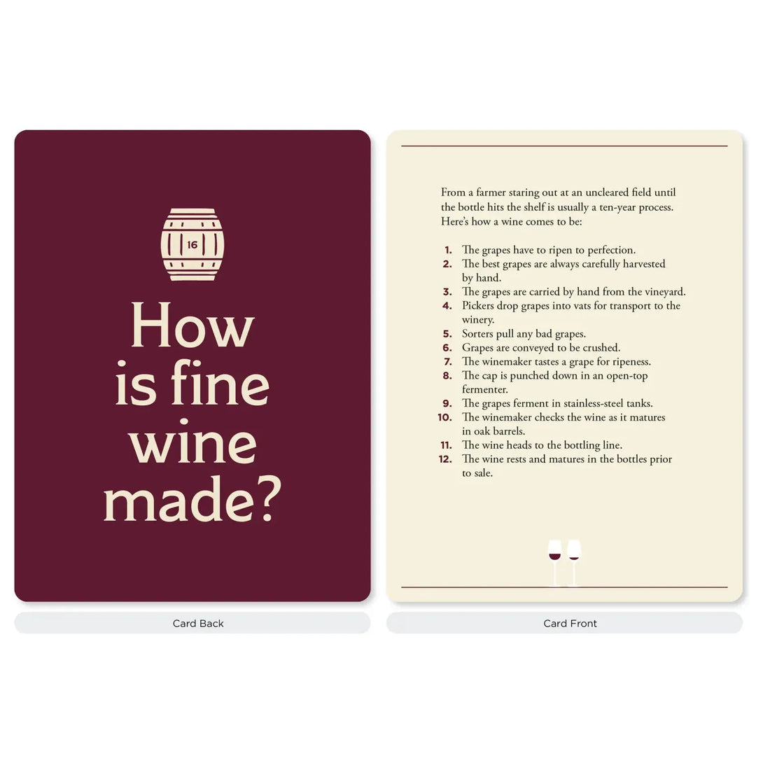 Wine Lover's Card Deck: 50 Cards for Selecting, Tasting, and Pairing - The Missing Piece Company