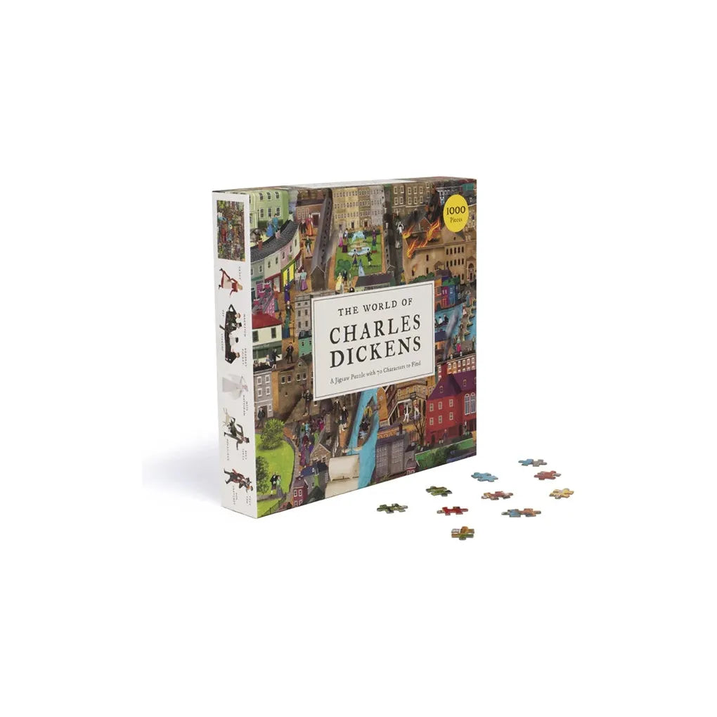 World of Charles Dickens 1000 Piece Puzzle: A Jigsaw Puzzle with 70 Characters to Find - The Missing Piece Company