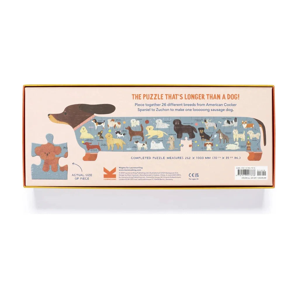 A to Z of Dogs 58 Piece Puzzle: A Very Looooong Jigsaw Puzzle - The Missing Piece Company