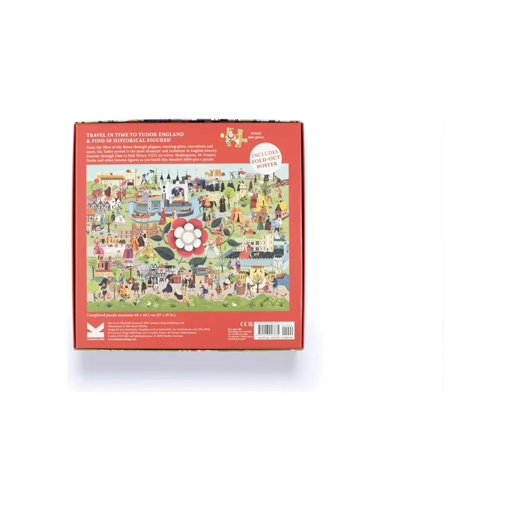 World of the Tudors 1000 Piece Puzzle: A Jigsaw Puzzle with 50 Historical Figures to Find - The Missing Piece Company