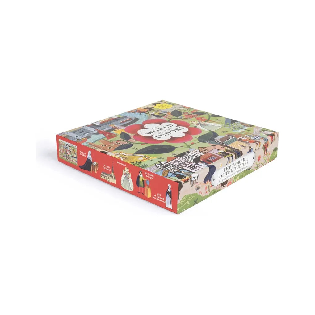 World of the Tudors 1000 Piece Puzzle: A Jigsaw Puzzle with 50 Historical Figures to Find - The Missing Piece Company