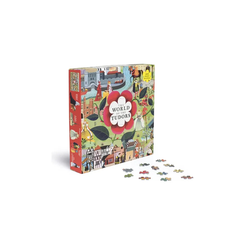 World of the Tudors 1000 Piece Puzzle: A Jigsaw Puzzle with 50 Historical Figures to Find - The Missing Piece Company