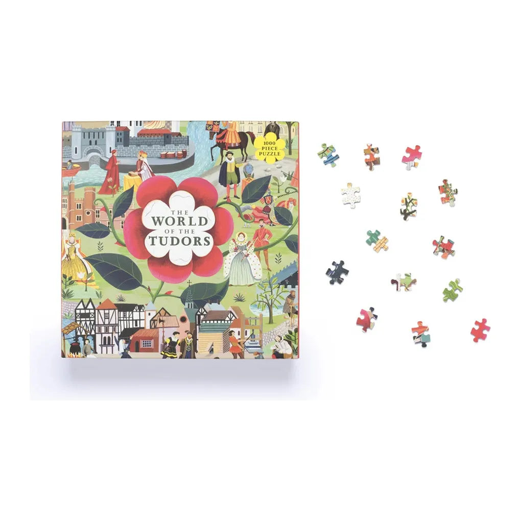 World of the Tudors 1000 Piece Puzzle: A Jigsaw Puzzle with 50 Historical Figures to Find - The Missing Piece Company