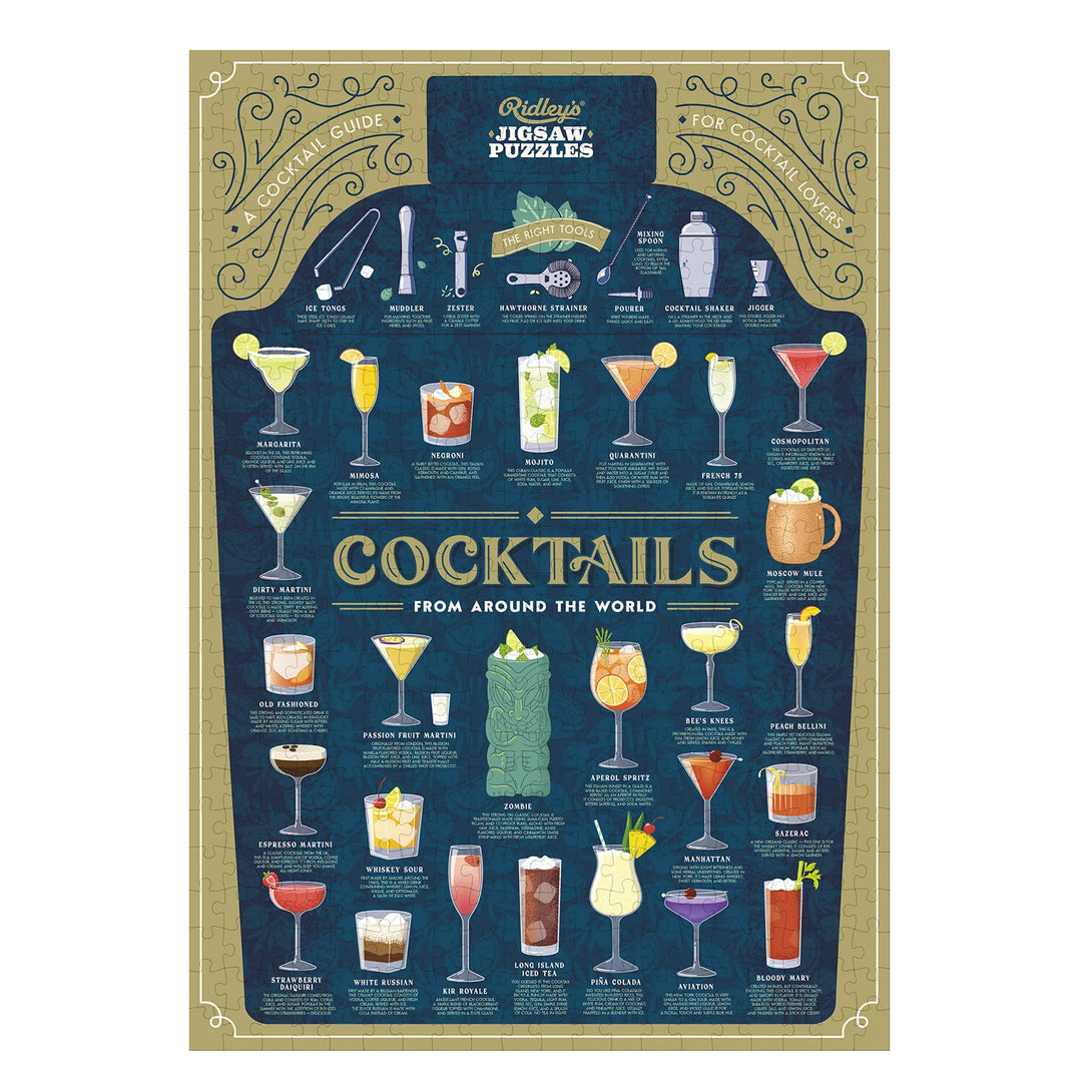 Cocktail Lover's 500-Piece Jigsaw Puzzle - The Missing Piece Company