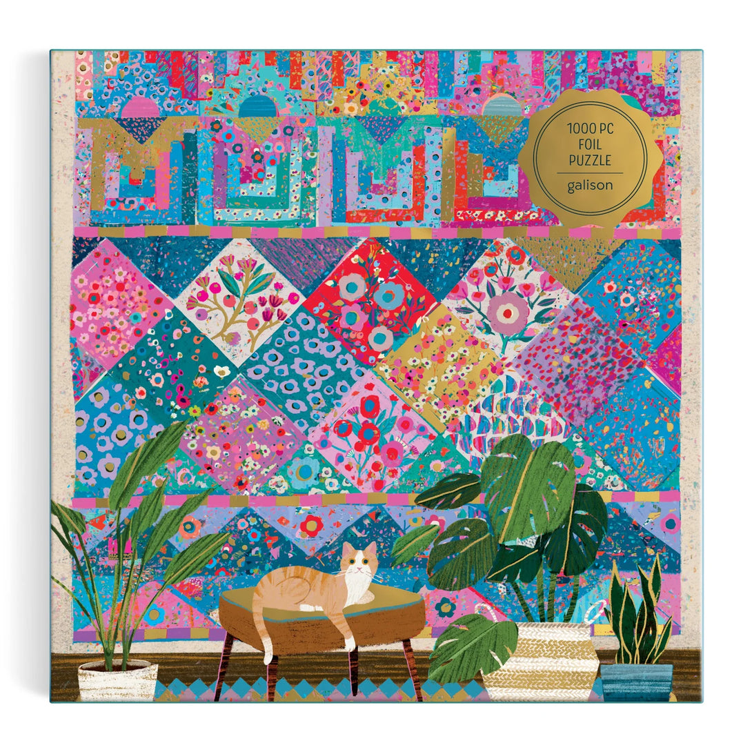 Victoria Ball Quilter's Corner 1000 Piece Foil Puzzle - The Missing Piece Company