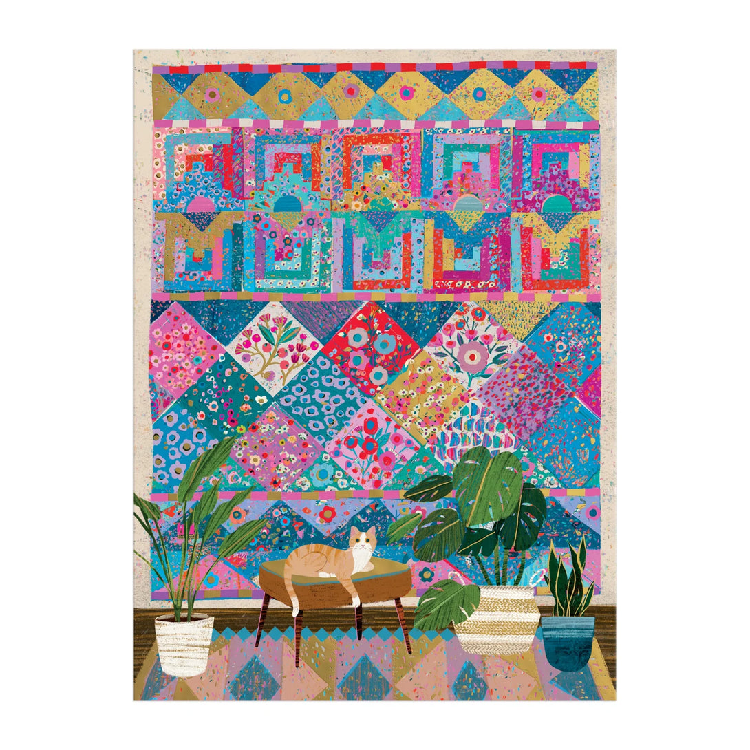 Victoria Ball Quilter's Corner 1000 Piece Foil Puzzle - The Missing Piece Company