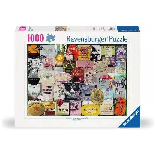 Wine Labels 1000 PC Puzzle - The Missing Piece Company