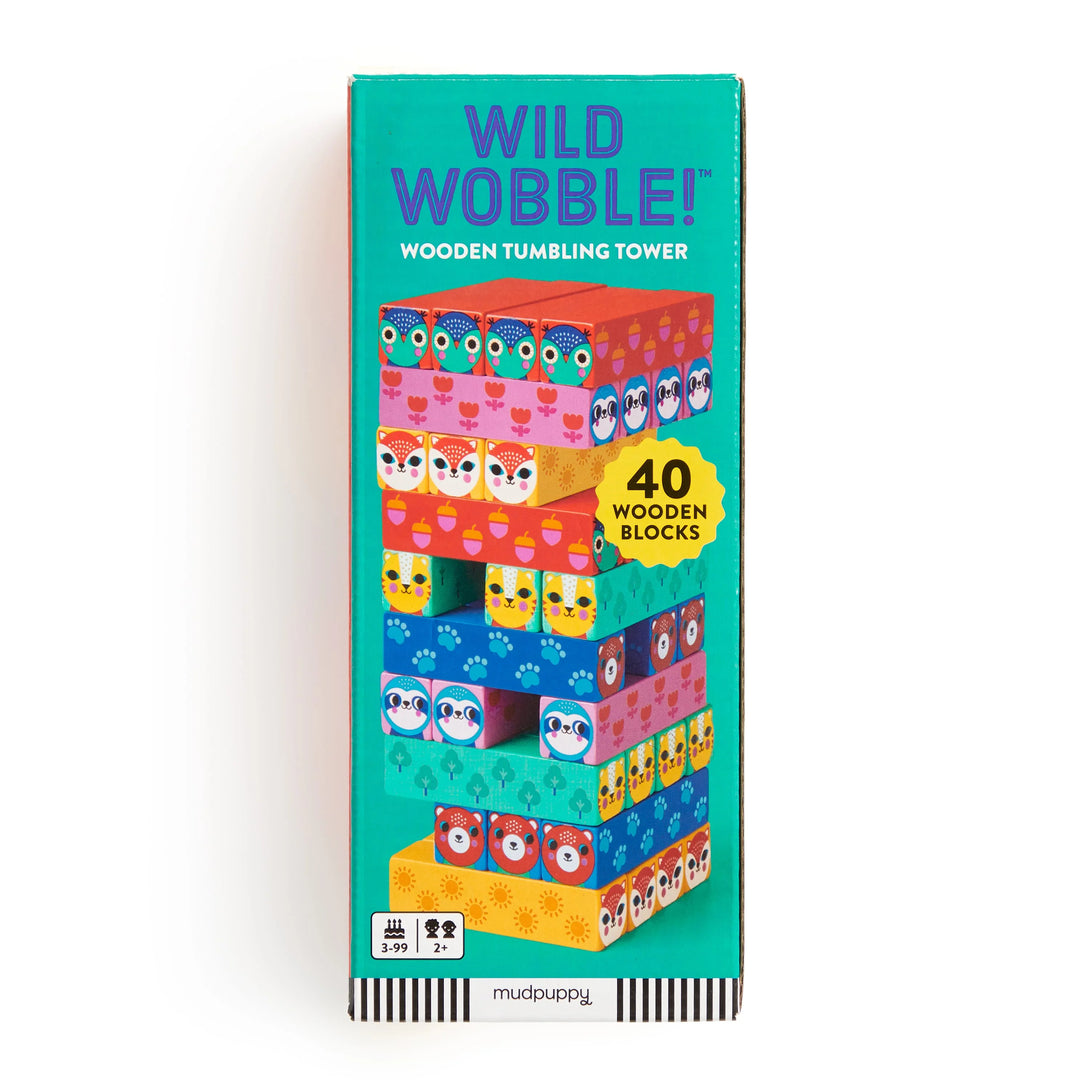 Wild Wobble! Wooden Tumbling Tower - The Missing Piece Company
