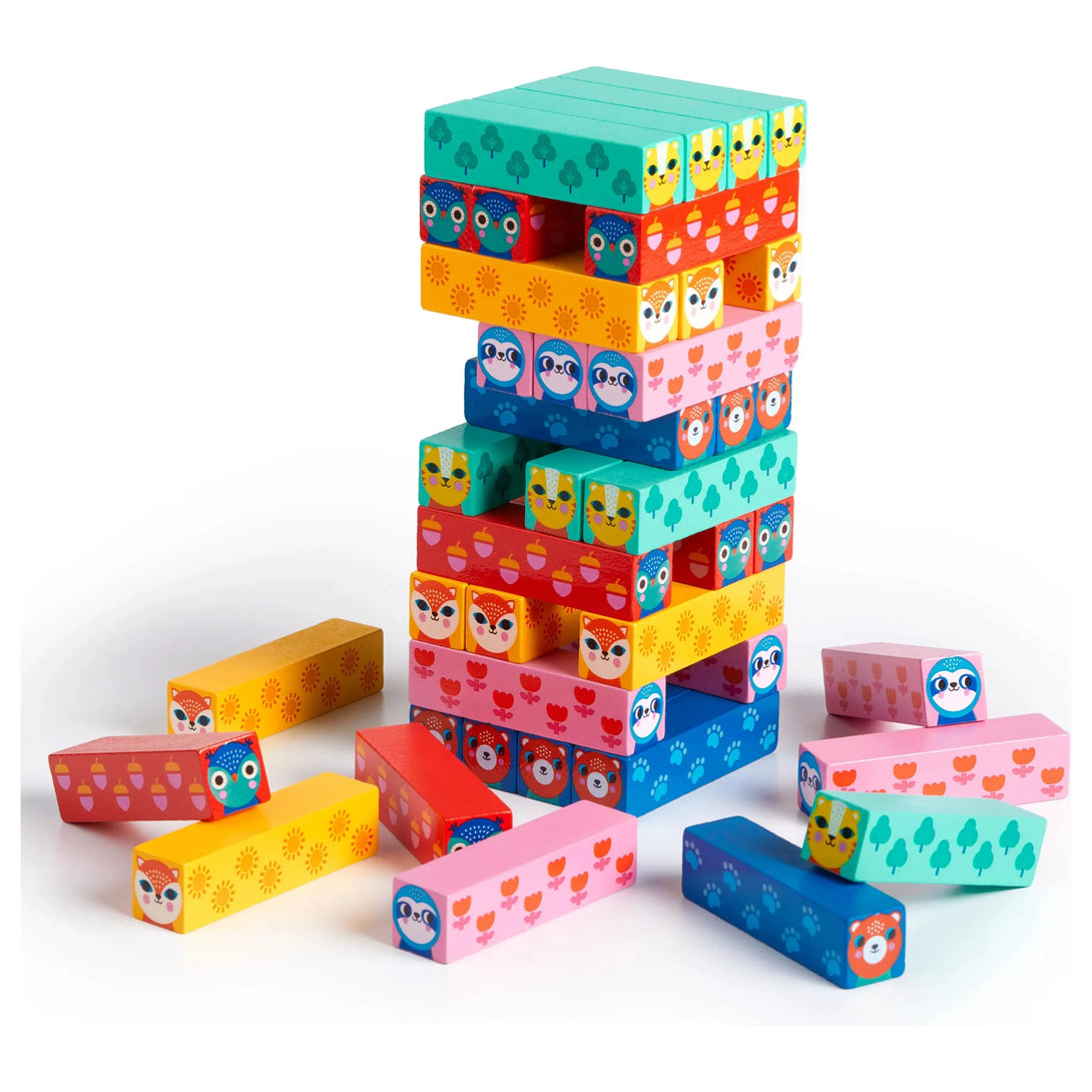 Wild Wobble! Wooden Tumbling Tower - The Missing Piece Company