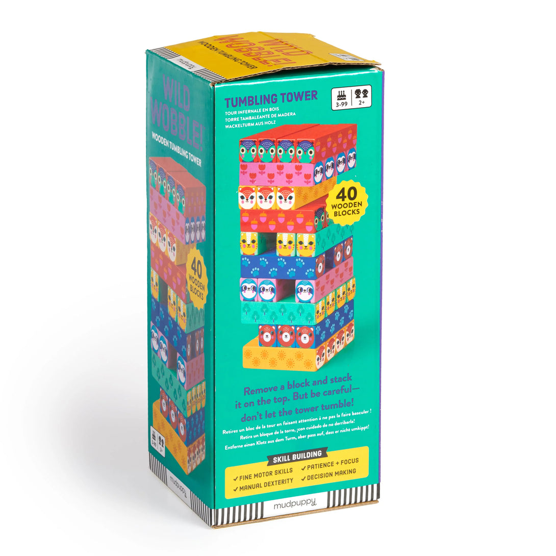 Wild Wobble! Wooden Tumbling Tower - The Missing Piece Company