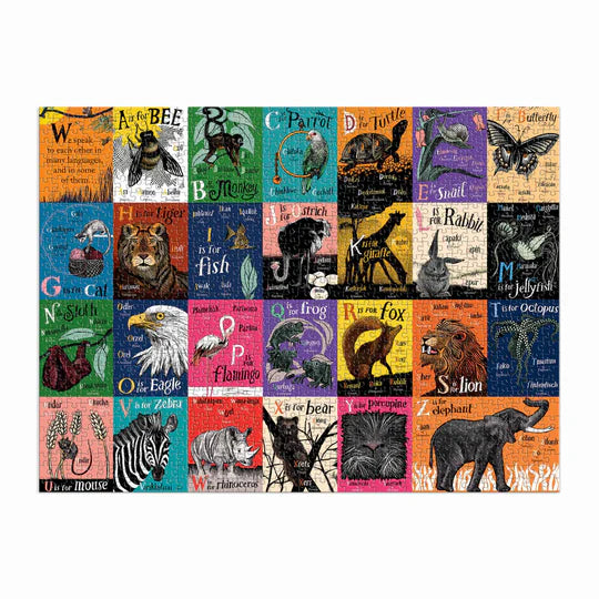 A is for Bee: An Alphabet in Translation 1000 Piece Family Puzzle - The Missing Piece Company