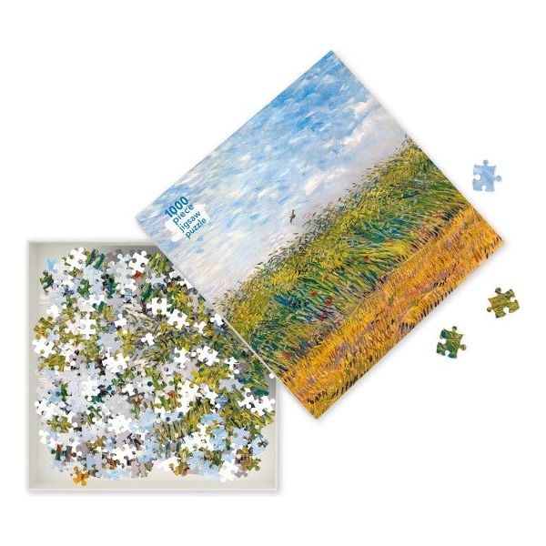 Adult Jigsaw Puzzle Vincent Van Gogh: Wheat Field with a Lark: 1000-Piece Jigsaw Puzzles - The Missing Piece Company