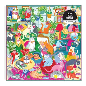 Caturday Afternoon 500 Piece Family Puzzle - The Missing Piece Company