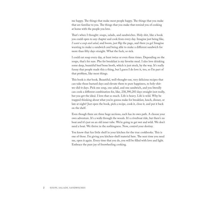 Matty Matheson: Soups, Salads, Sandwiches: A Cookbook - The Missing Piece Company