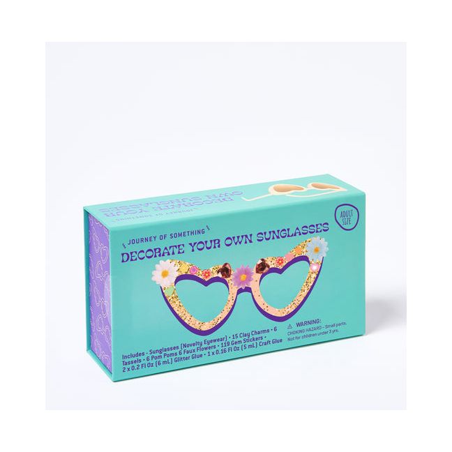 Decorate Your Own Heart Sunglasses Kit - DIY Craft Set - Perfect for Parties & Gifts - Ingram