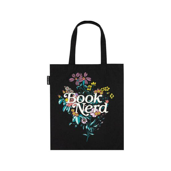 Book Nerd Floral Tote Bag