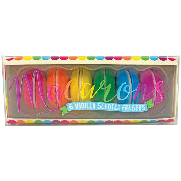 Macarons Scented Erasers - Set of 6 - Ingram