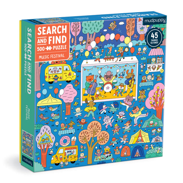 Music Festival 500 Piece Search and Find Family Puzzle