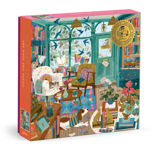 Bookshop Afternoon 500 Piece Foil Puzzle - Ingram
