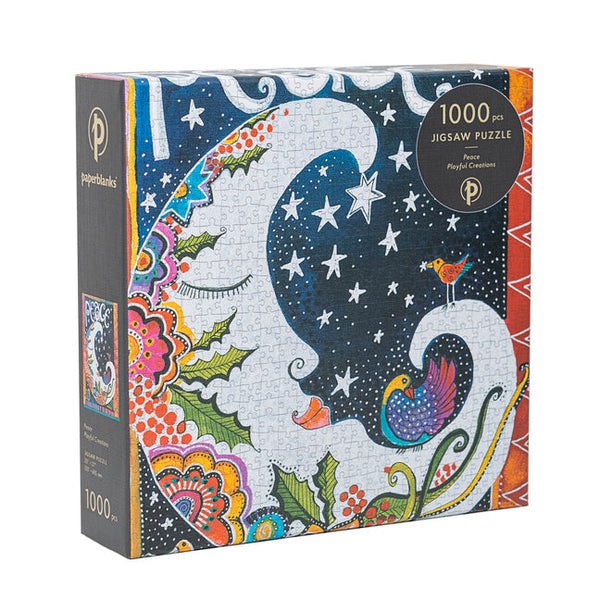 Peace 1000 Piece Jigsaw Puzzle, Laurel Burch Collection by Paperblanks (Playful Creations)