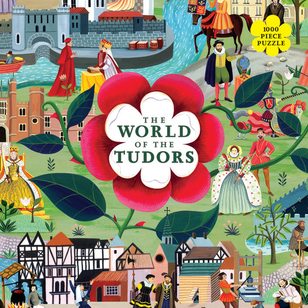 World of the Tudors 1000 Piece Puzzle: A Jigsaw Puzzle with 50 Historical Figures to Find