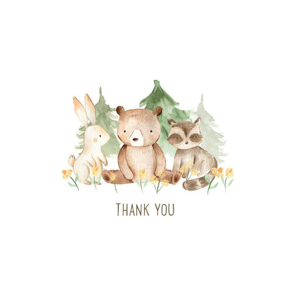 Baby Thank You Note Cards (14 Cards, 15 Self-Sealing Envelopes)