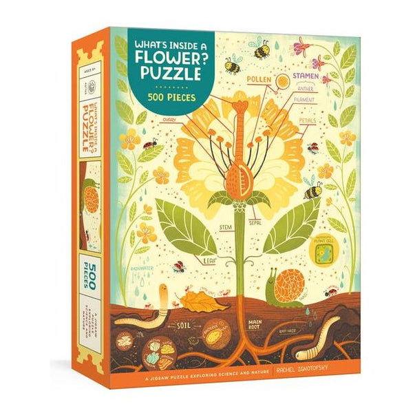 What's Inside a Flower? Puzzle: Exploring Science and Nature 500-Piece Jigsaw Puzzle Jigsaw Puzzles for Adults and Jigsaw Puzzles for Kids