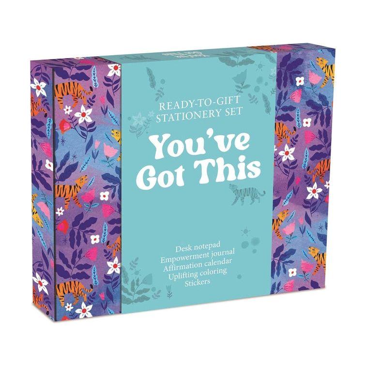 You've Got This: Ready-To-Gift Stationery Set with Desk Notepad, Empowerment Journal, Affirmation Calendar, Uplifting Coloring, and Stickers